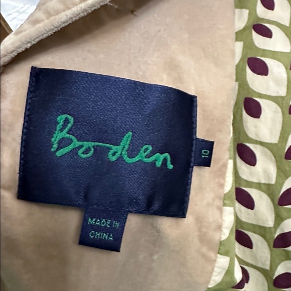 Boden Velour Jacket size 10 - Picture 7 of 9